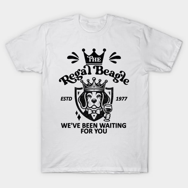 The Regal Beagle - We've Been Waiting For you [ESTD 1977] T-Shirt by Blended Designs